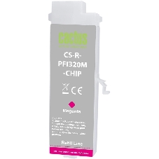 Картридж струйный Cactus CS-R-PFI320M-CHIP PFI-320M пурпурный (260мл) для Canon imagePROGRAF TM-200/200MFP/205/300/300MFP/305/250/255/350/355 с чипом