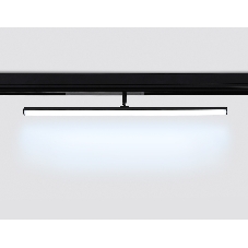 Управляемый светодиодный светильник для шинопровода Magnetic Ambrella light GL1361 BK черный IP20 12W 3000K-6400K 220V 120° 608*25*110 (Без ПДУ)