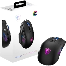 Мышь MSI VERSA PRO W черный оптическая 26000dpi беспров. BT/Radio USB (S12-4301340-CLA)