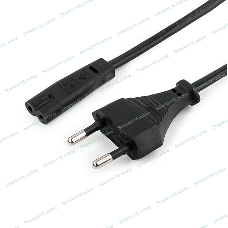 Кабель питания для ноутбуков, аудио/видео техники Gembird 0.5м, 2-pin, черный, пакет