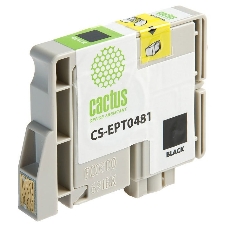 Картридж струйный Cactus CS-EPT0481 черный (14,4 мл) для Epson Photo R200/R220/R300/R320/R340/RX500/RX600/RX620/RX640