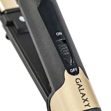 Выпрямитель для волос Galaxy Line GL 4519 черный/золотистый, 24 мм, 180 °C, 1 режим