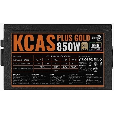 Блок питания Aerocool/Formula KCAS PLUS GOLD 850W (850W, ATX v2.4, APFC, Fan ARGB 12cm, 80+ Gold, Retail)