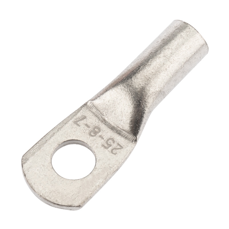 Наконечник медный луженый Rexant ТМЛ 25–8–7 (25мм² - Ø8мм) ГОСТ 7386-80 (в упак. 10 шт.)