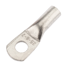 Наконечник медный луженый Rexant ТМЛ 25–8–7 (25мм² - Ø8мм) ГОСТ 7386-80 (в упак. 10 шт.)