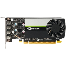 Видеокарта VGA PNY NVIDIA QUADRO T1000, 4 Gb GDDR6/128 bit, PCI Express 4.0 x16, 4x mDP, PG172