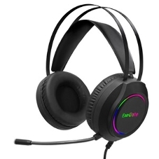 Гарнитура Exegate Cosmos HS-702GL чёрный, проводная, USB, виртуальный звук 7.1, подсветка