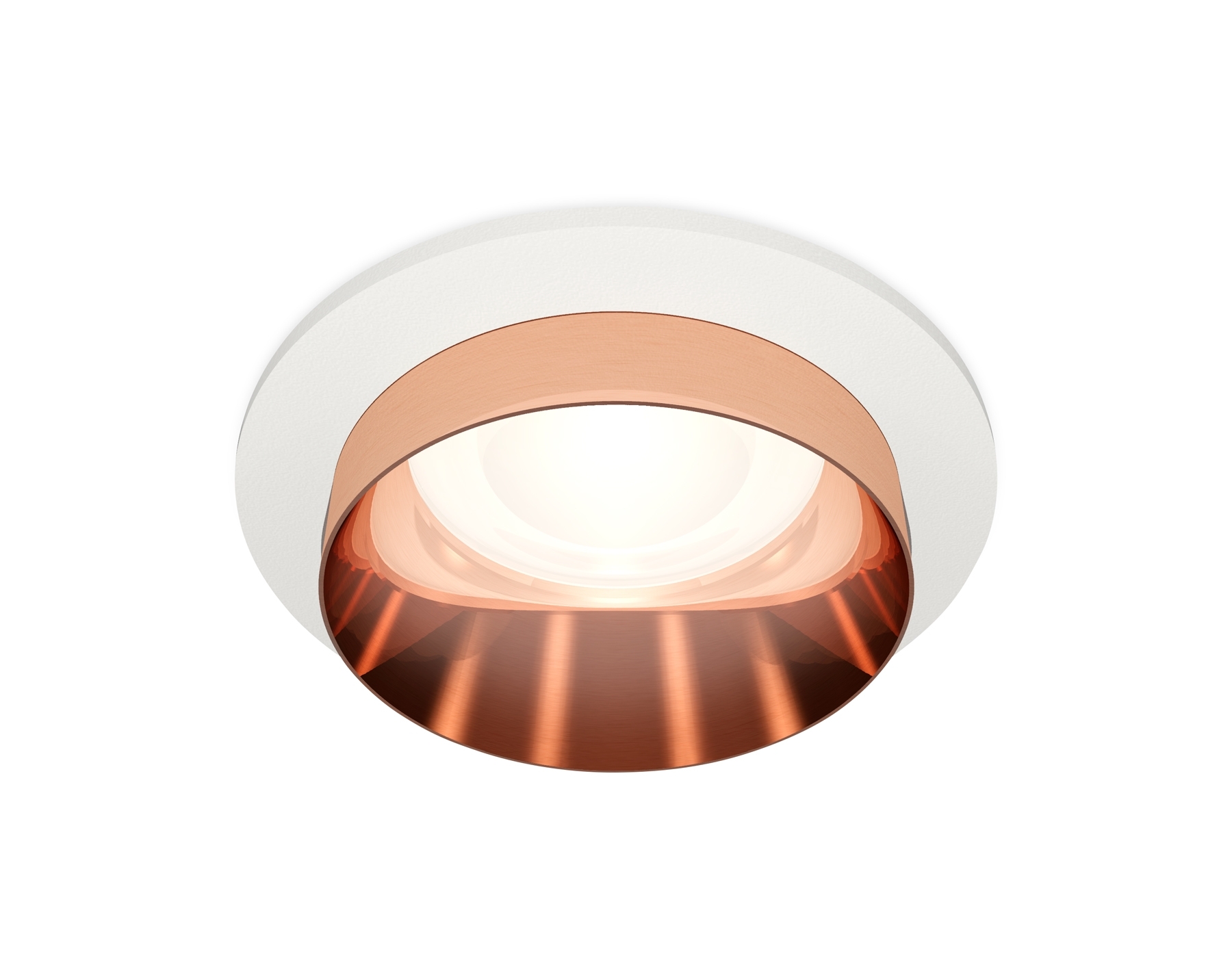Комплект встраиваемого светильника Ambrella light XC6512025 SWH/PPG белый песок/золото розовое полированное MR16 GU5.3 (C6512, N6135)