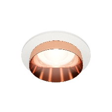 Комплект встраиваемого светильника Ambrella light XC6512025 SWH/PPG белый песок/золото розовое полированное MR16 GU5.3 (C6512, N6135)