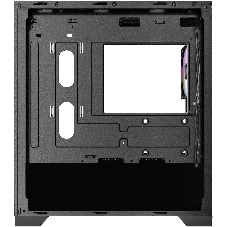 Корпус AZZA Aerohex-M Black, Mini-Tower, чёрный, 3 x 120 мм