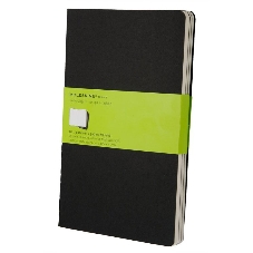Блокнот Moleskine CAHIER JOURNAL XLarge 190х250 мм, обложка картон, 120 страниц, нелинованный, черный (3 шт)