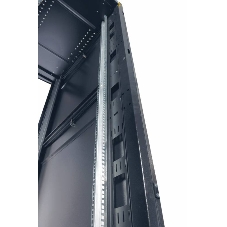 Шкаф серв. ПРОФ нап. 42U (600x1000) дверь перфорированная 2 шт., цвет черный, в сборе (ШТК-СП-42.6.10-44АА-9005) (1 коробка)