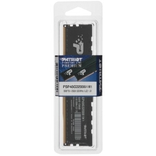 Оперативная память Patriot Signature Premium, DDR4, 8GB (1x8GB), 3200 MHz, CL22, с радиатором, чёрный