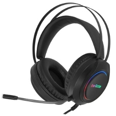 Гарнитура Exegate Cosmos HS-702GL чёрный, проводная, USB, виртуальный звук 7.1, подсветка