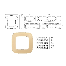 Рамка OMEGA Ecta (Шампань) 2-ая OF140602