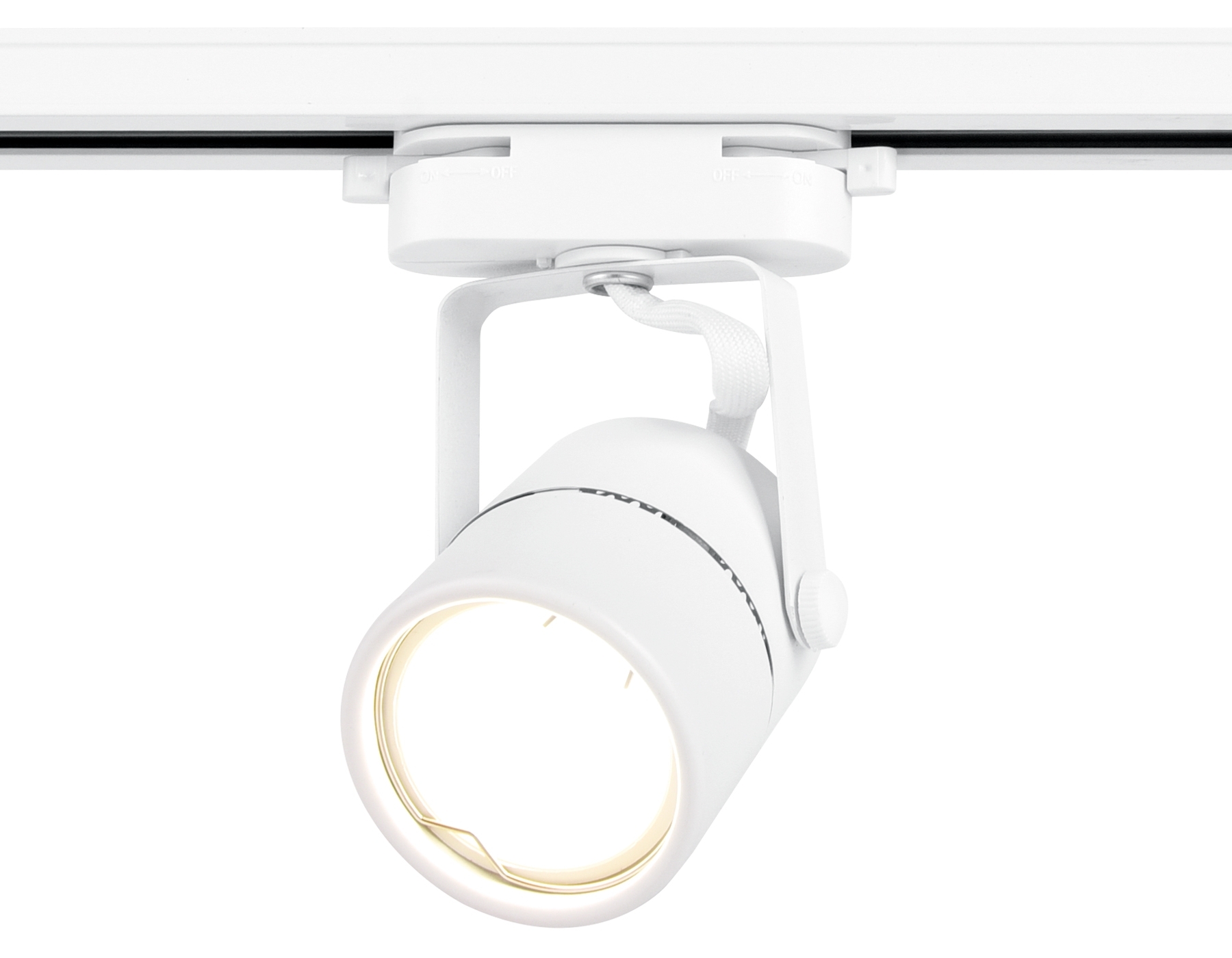 Трековый однофазный светильник со сменной лампой Ambrella light GL5101 WH белый GU10 max 12W