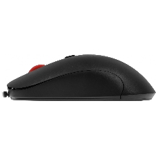 Мышь проводная Defender Omega MB-522 черный, 1600 dpi, USB, кнопки - 4
