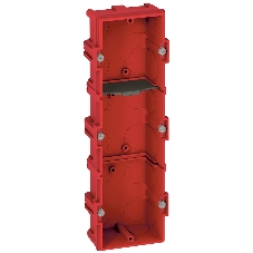 Коробка Batibox для кирпичных стен 3-местная, глубина 40 мм Коробка Batibox для кирпичных стен 3-местная, глубина 40 мм