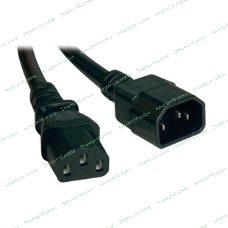 Кабель электропитания ITK PDU 3х1,5 5М с разъемами С13-C14 ITKКабель электропитания PDU 3х1,5 5М с разъемами С13-C14