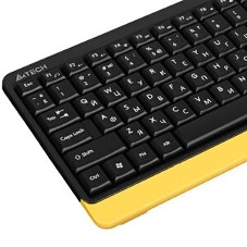 Комплект клавиатура+мышь A4Tech FStyler FG1110 беспроводной, USB, 2000 DPI, чёрный/серый