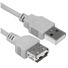 Кабель-удлинитель USB2.0 Cablexpert CC-USB2-AMAF-75CM-N, AM/AF, медь, Pro, 75 см, серый, пакет