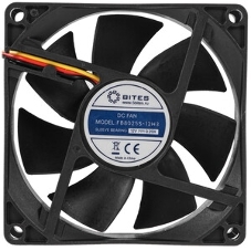Вентилятор для корпуса 5bites FB8025S-12H3 черный, 80 x 80 мм, 3000 об/мин, 30 дБ, 3 pin