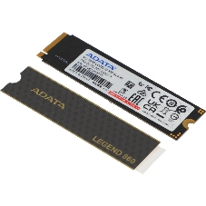 Накопитель SSD ADATA LEGEND 860, 500Gb, PCIe 4.0 x4, M.2 2280, NVMe, R/W 5000/3000, с радиатором