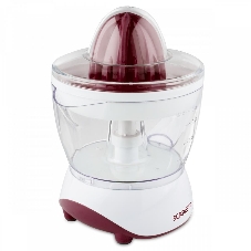 Соковыжималка Scarlett SC-JE50C06 белый/коричневый, цитрусовая, 25 Вт, 700 мл, механическое