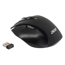 Мышь беспроводная Acer OMR140 черный, 1600 dpi, радиоканал, USB, кнопки - 6
