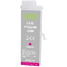Картридж струйный Cactus CS-R-PFI321M-CHIP PFI-321 пурпурный (260мл) для Canon imagePROGRAF TM-200/200MFP/205/300/300MFP/305/250/255/350/355 с чипом
