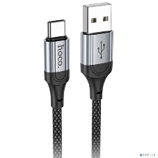 Кабель USB2.0 Hoco AM/Type-C, 3А, X102, 1м, черный, коробка