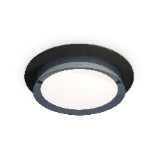 Комплект встраиваемого светильника Ambrella light XC8051007 SBK/PPH черный песок/графит полированный GX53 (C8051, N8133)