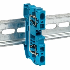 Колодка клеммная JXB-ST-6 57А самозажимная син. EKF plc-jxb-st-6-blue