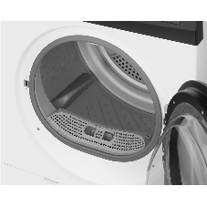 Сушильная машина Weissgauff WD 4948 Heat Pump белый, 7 кг, сушка - конденсационная, программ - 15, 59.5 x 84.5 x 48.5 см