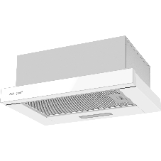 Вытяжка встраиваемая Weissgauff TEL 450 White Glass белый, 45 см, 450 м/ч, 65 дБ