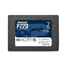 Накопитель SSD Patriot P220, 2Tb, SATA III, 2.5