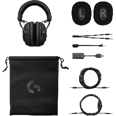 Гарнитура Logitech G Pro X Gaming Headset чёрный, проводная, USB/3.5 мм