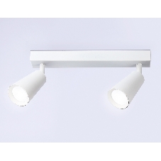 Накладной поворотный спот Ambrella light TA13145/2 WH белый GU10/2 max 12W 295*60*130