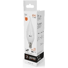 Лампа светодиодная LED Gauss Elementary Candle Tailed E14 6Вт 3000К