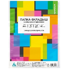 Папка-вкладыш Бюрократ Премиум 013BGPREM глянцевые А4+ 40мкм (упаковка: 100 шт)
