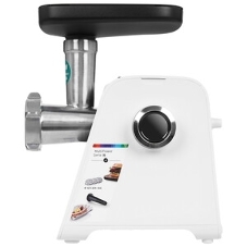 Мясорубка электрическая Bosch MFWS609W белый/черный, 2100 Вт, 3.5 кг/мин, реверс, насадки - 4