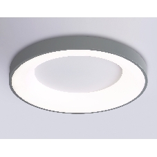 Потолочный светодиодный светильник Ambrella light FZ1402 GR серый IP20 48W 3000K-6500K D500*50 (ПДУ ИК)