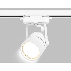 Трековый однофазный светильник со сменной лампой Ambrella light GL5101 WH белый GU10 max 12W
