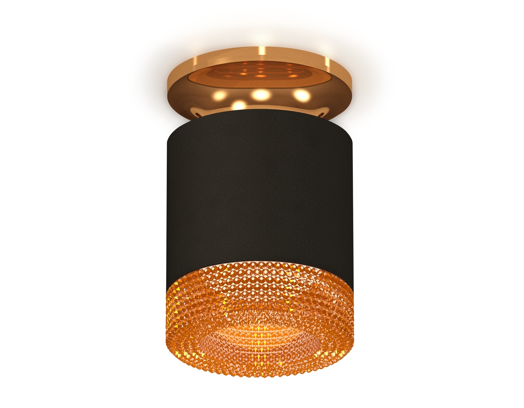Светильник Ambrella Light XS7402103 SBK/PYG/CF черный песок/золото желтое полированное/кофе MR16 GU5.3 (N7929, C7402, N7195)