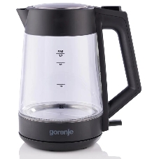 Чайник электрический Gorenje K17OGP 1.7л. черный корпус: стекло