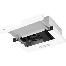 Вытяжка встраиваемая Weissgauff TEL 450 White Glass белый, 45 см, 450 м/ч, 65 дБ