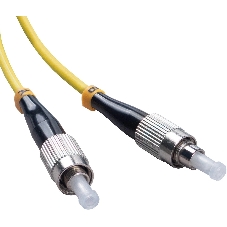 Патч-корд оптический Cabeus Tight Buffer, Duplex LC/FC, OS2 9/125, LSZH, 20м, Ø 3мм, синий хвостовик, жёлтый