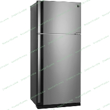 Холодильник Sharp SJ-XE59PMSL серебристый двухкамерный 430/148л морозилка сверху, No Frost