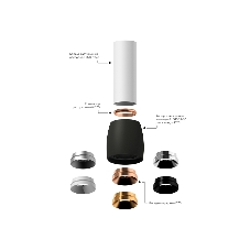 Корпус светильника C1142 SBK черный песок D100*80*H100mm MR16 GU5.3