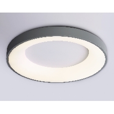 Потолочный светодиодный светильник Ambrella light FZ1402 GR серый IP20 48W 3000K-6500K D500*50 (ПДУ ИК)